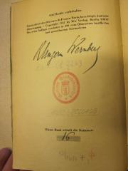 - (Ungern Sternberg, Rolf Freiherr von), Von Hand: Exemplarnummer; '16'. 