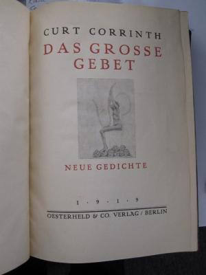 Cm 5873: Grosse Gebet, Das (1919)
