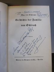 G 41 109: Geschichte der Familie von Schirach (1939)