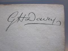 - (Davey, G. H.), Von Hand: Autogramm, Name; 'GH Davey'. 