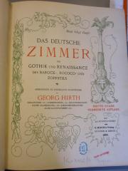 Ku 493 2/6: Das deutsche Zimmer der Gothik und Renaissance des Barock-, Rococo- und Zopfstils (1886)