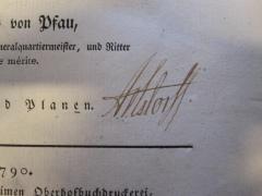 - (Estorff, A. von), Von Hand: Autogramm, Name; 'A. v. Estorff'. 