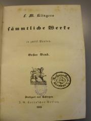 L 224 Klin3_1-12: Sämmtliche Werke in zwölf Bänden (1842)