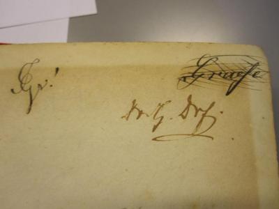 L;F 99;2028 Hom51k_2;2: Homers Odueßee (1789);- (Graefe, [?]), Von Hand: Autogramm, Name; 'Graefe'. 