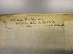 50 / 7104 (Moltke, Rosa von), Von Hand: Notiz; 'Aus dem Nachlasse von Fräulein Rosa z. Moltke, der ersten Nichte [?] des großen Feldmarschalles'. 