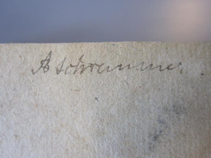 50 / 7219 (Schremmer[?], A.), Von Hand: Autogramm, Name; 'A Schremmer'. 