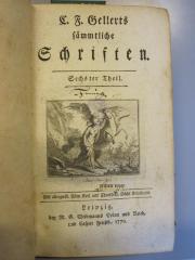 L 220 Gel5_6: C. F. Gellerts sämtliche Schriften (1770)