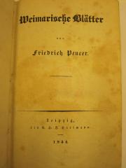 Weimarische Blätter (1834)