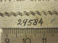 - (Jüdische Gemeinde zu Berlin), Von Hand: Nummer; '29584'. 