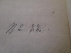- (Berliner Tonkünstler-Verein), Von Hand: Signatur; 'No 22.'. 