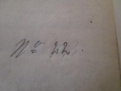  Geschichte der Musik aller Nationen : Nach Fetis und Stafford (1835);- (Berliner Tonkünstler-Verein), Von Hand: Signatur; 'No 22.'. 