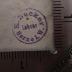 - (Becker, K.), Stempel: Name, Berufsangabe/Titel/Branche, Ortsangabe; 'K. Becker Lehrer Herne i. W.'.  (Prototyp)