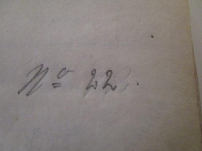  Geschichte der Musik aller Nationen : Nach Fetis und Stafford (1835);- (Berliner Tonkünstler-Verein), Von Hand: Signatur; 'No 22.'. 
