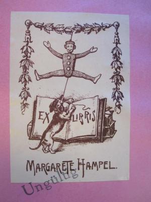 G 392 17: Kurfürstendamm : zur Kulturgeschichte des Zwischenreichs ([1934]);- (Hampel, Margarete), Etikett: Exlibris; 'Exlibris Margarete Hampel.'. 