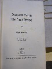 G 408 Gö2a: Hermann Göring : Werk und Mensch (1938)