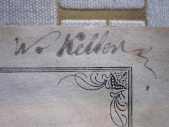 - (Keller, W.), Von Hand: Autogramm; 'W. Keller'. 