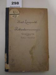  Rektoratserinnerngen (1917)