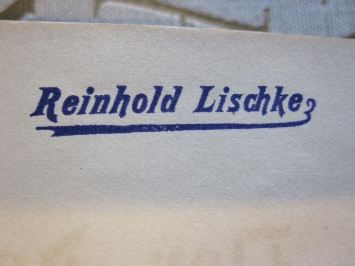 G 216 104_2: Der Feldzug in West- und Mitteldeutschland (1871);- (Lischke, Reinhold), Stempel: -; 'Reinhold Lischke'.  (Prototyp)