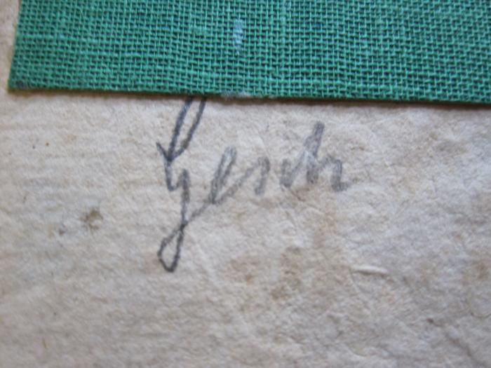 G 462 Fri II_1: Leben und Thaten Friderichs des Andern [...] (1795);50 / 874 (unbekannt), Von Hand: -; 'Gesch'. 