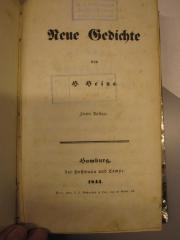 L 238 Heine 50: Neue Gedichte (1844)