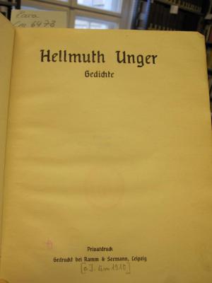Cm 6473: Gedichte ([1910])
