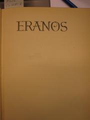 Ch 708 x: Eranos. Hugo von Hofmannsthal zum 1. Februar 1924 (1924)