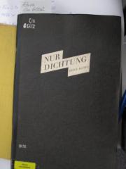 Cm 6002: Nur Dichtung ([1931])