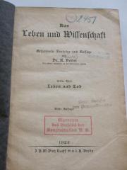 Ka 335 1-3: Leben und Tod : Bauer, Arbeiter, Wissenschaftler : Moses oder Darwin? (1923)