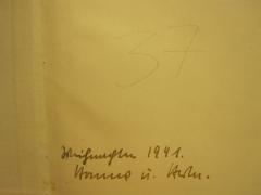 G45 / 2791 ([?], Hanne;[?], Herta), Von Hand: Name, Datum, Widmung; 'Weihnachten 1941 Hanne u. Herta.'. 