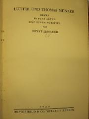 Cm 6530: Luther und Thomas Münzer (1929)