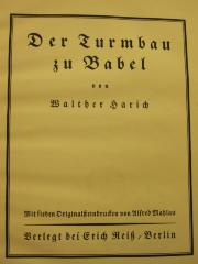 Cm 8211: Der Turmbau zu Babel ([1920])