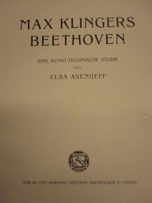 Rara 50 x: Max Klingers Beethoven (1902)