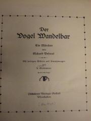 Cm 4618 xc: Der Vogel Wandelbar ([1925])