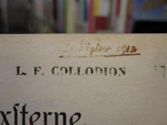 D51 / 569 (Collodion, L. F.), Stempel: Name; 'L. F. Collodion'. 