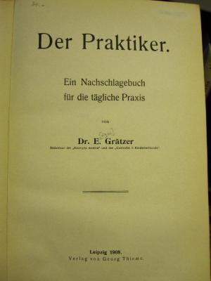 Kh 663: Praktiker, Der (1908)