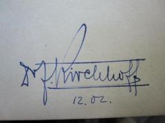 D51 / 580 (Kirchhoff, F.), Von Hand: Autogramm; 'Dr. [F]? Kirchhoff
12.02.'. 