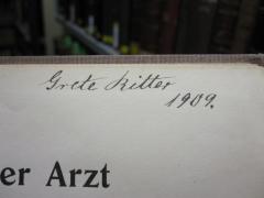 D51 / 537 (Ritter, Grete), Von Hand: Autogramm; 'Grete Ritter 1909.'. 