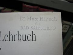 D51 / 477 (Hirsch, Max), Stempel: Name, Ortsangabe; 'Dr. Max Hirsch
Arzt
Bad Salzschlirf'.  (Prototyp)