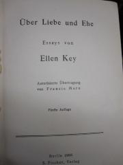 VIII 3124 e: Über Liebe und Ehe (1905)