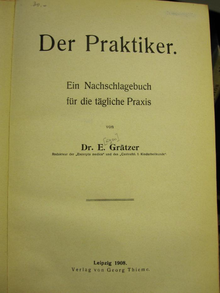 Kh 663: Praktiker, Der (1908)