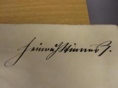 41 / 219 (Stinnes, Heinrich), Von Hand: Name, Autogramm; 'Heinrich Stinnes'. 