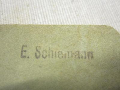 L 242 Goe 51b: Scapa Flow (1919);- (Schiemann, E.), Stempel: Name; 'E. Schiemann'.  (Prototyp)