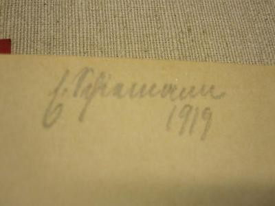 L 242 Goe 51b: Scapa Flow (1919);- (Schiemann, E.), Von Hand: Autogramm; 'E. Schiemann 1919'.  (Prototyp)