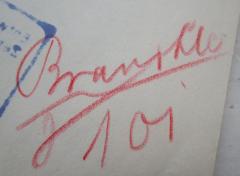D51 / 87 (Bra[...], [?]), Von Hand: Autogramm, Name, Nummer; 'Bra[...] 101'. 