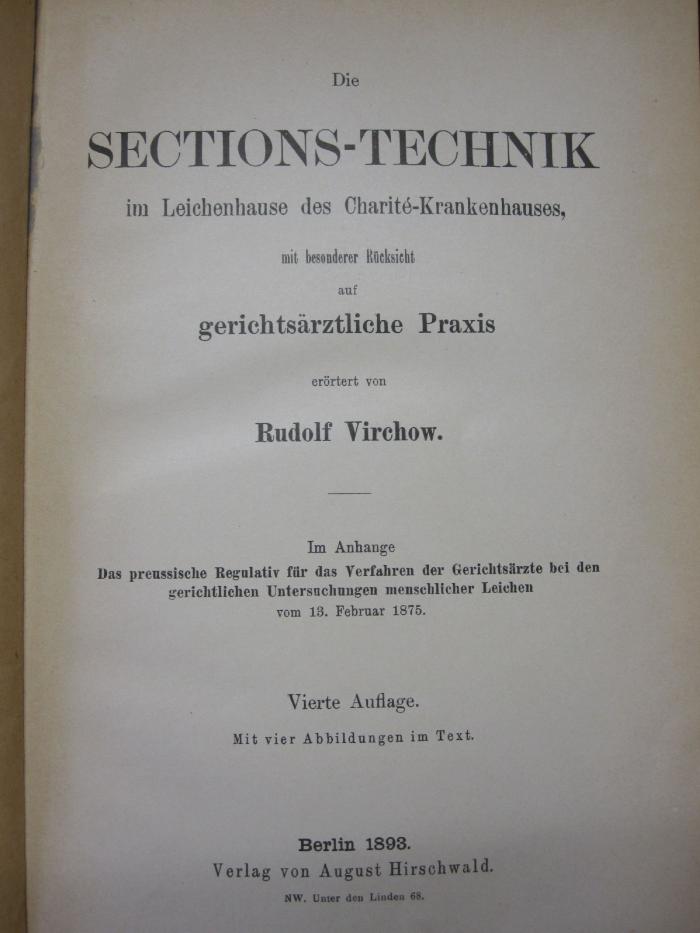 X 7220 d: Sections-Technik, Die (1893)