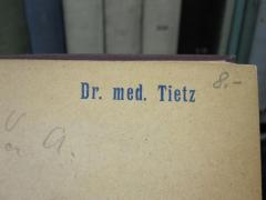 D51 / 40 (Tietz, Carl), Stempel: Name; 'Dr. med. Tietz'. 