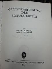 Kh 115 Ers.: Grenzerweiterung der Schulmedizin (1934)