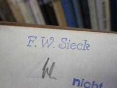 D51 / 114 (Sieck, F. W.), Stempel: Name; 'F. W. Sieck'. 