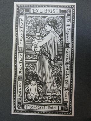 VII 2035: Missbrauchte Frauenkraft (1905);D51 / 61 (Voigt, Margarete), Etikett: Exlibris; 'Ex Libris Margarete Voigt'. 