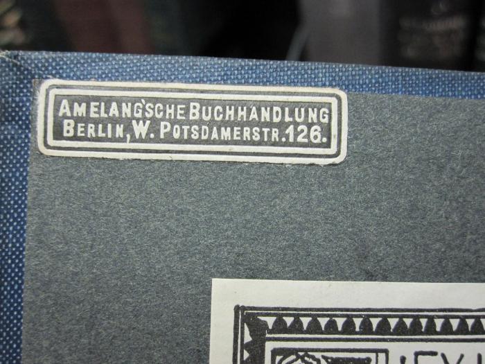 VII 2035: Missbrauchte Frauenkraft (1905);D51 / 61 (Amelang'sche Buchhandlung), Etikett: Buchhändler; 'Amelang'sche Buchhandlung Berlin, W. Potsdamerstr. 126.'. 